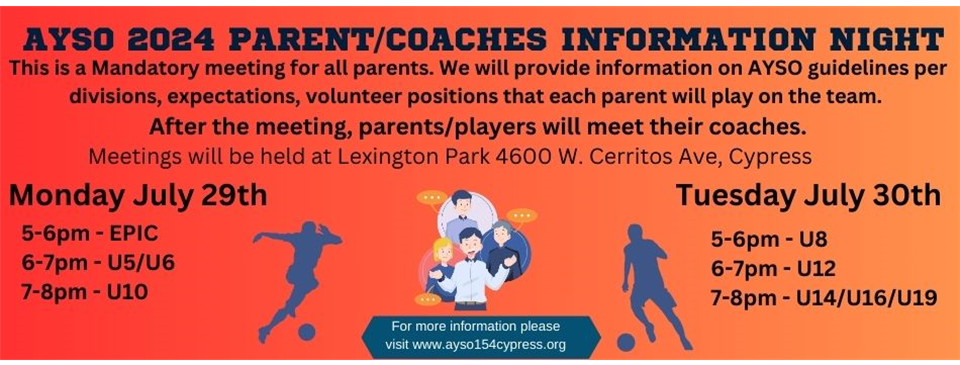 Parent/Coach Information Night
