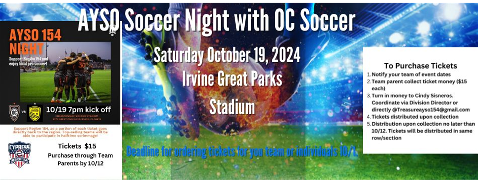 OC Soccer Night 10/19/24