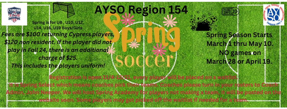 Spring Registration 2025